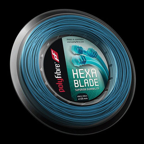 Tenisový výplet Polyfibre Hexa Blade - 1.25mm, role 200m Tenisový výplet Polyfibre Hexa Blade - 1.25mm, role 200m