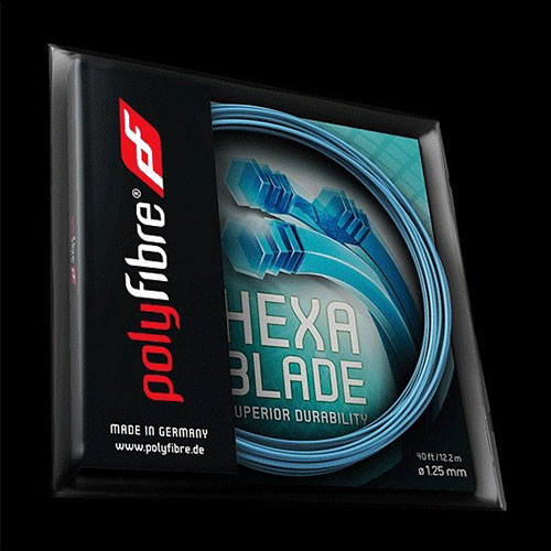 Tenisový výplet Polyfibre Hexa Blade - 1.25mm, set 12m Tenisový výplet Polyfibre Hexa Blade - 1.25mm, set 12m