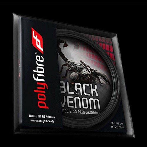 Tenisový výplet Polyfibre Black Venom - set 12m Tenisový výplet Polyfibre Black Venom - set 12m