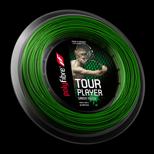 Tenisový výplet Polyfibre Tour Player Green Touch - 1.23mm, role 200m Tenisový výplet Polyfibre Tour Player Green Touch - 1.23mm, role 200m